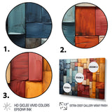 Forest Red Wood Collage I - Multi-Panels