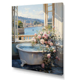 French Bathroom - Humor Canvas Wall Art