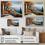 French Mediterranean Bliss In Provence III - Landscapes Canvas Wall Art