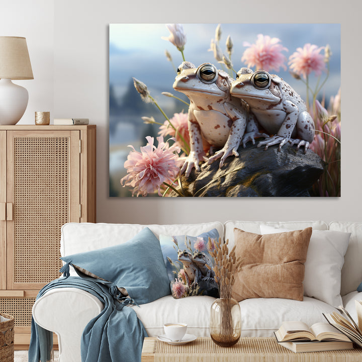 Frog Monochrome Landscape - Frog Home Decor Art
