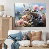 Frog Monochrome Landscape - Frog Home Decor Art