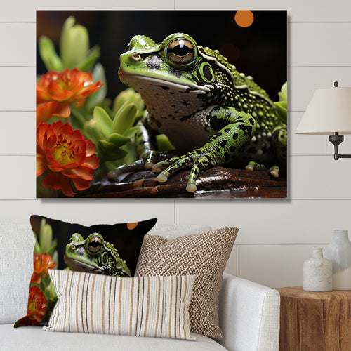 Frog Amphibian Serenade - Frog Bedroom Wall Art