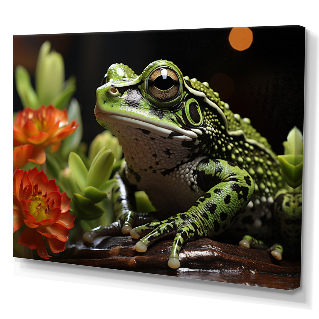 Frog Amphibian Serenade - Frog Bedroom Wall Art
