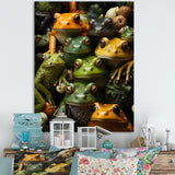 Toads Family - Frog Canvas Wall Art