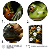 Toads Family - Frog Canvas Wall Art