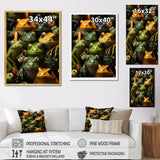 Toads Family - Frog Canvas Wall Art