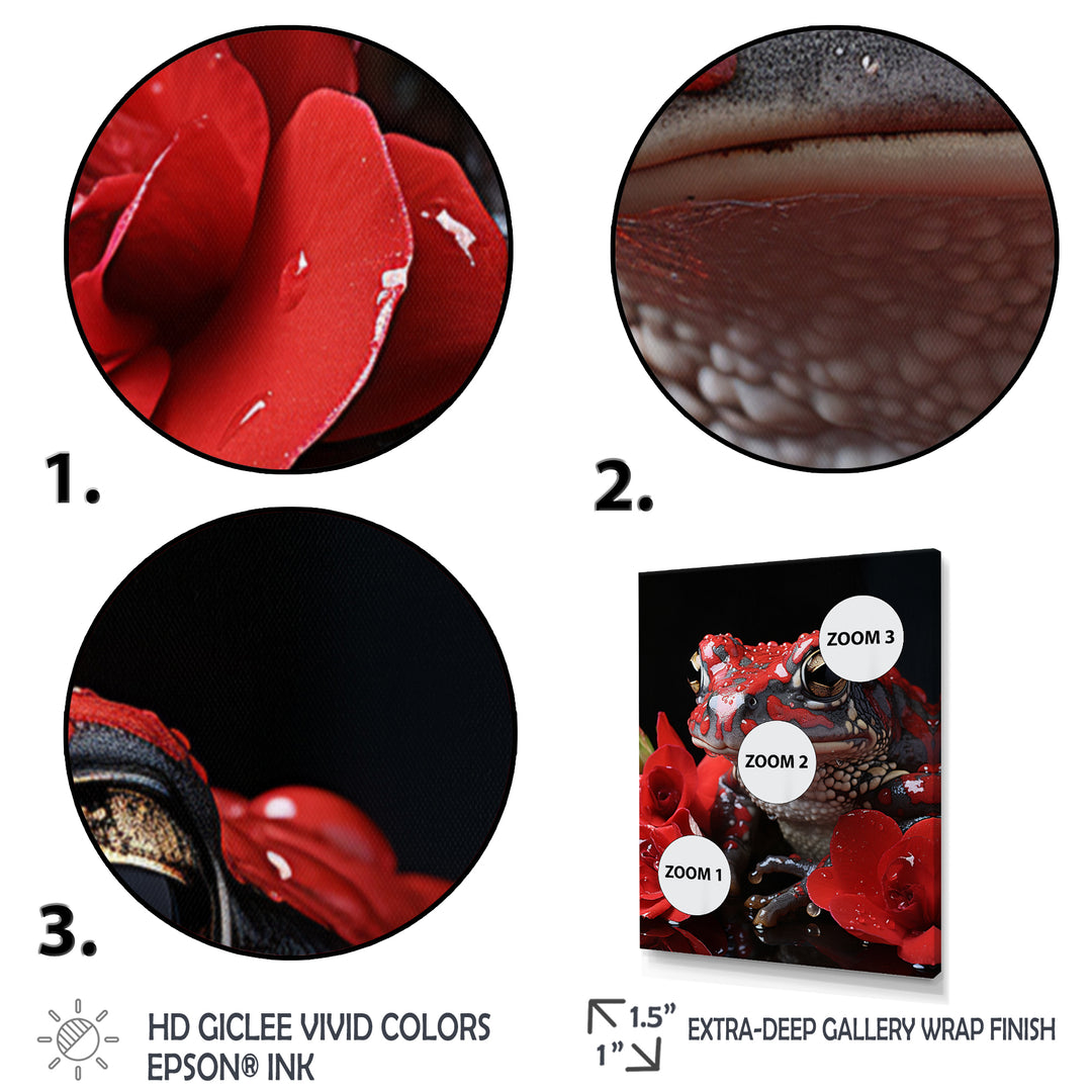 Red Frog Portrait - Frog Wall Decor
