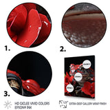 Red Frog Portrait - Frog Wall Decor