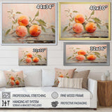 Fruit Abstract Peach - Food & Beverage Canvas Wall Art