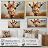 Giraffe Gentle Portrait - Giraffe Bedroom Wall Art