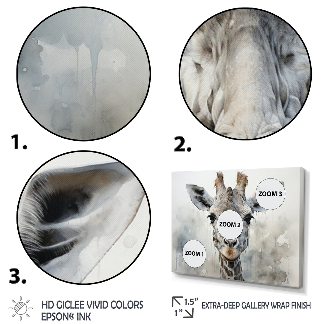 Giraffe Graceful Necks - Giraffe Canvas Wall Art