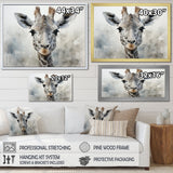 Giraffe Graceful Necks - Giraffe Canvas Wall Art