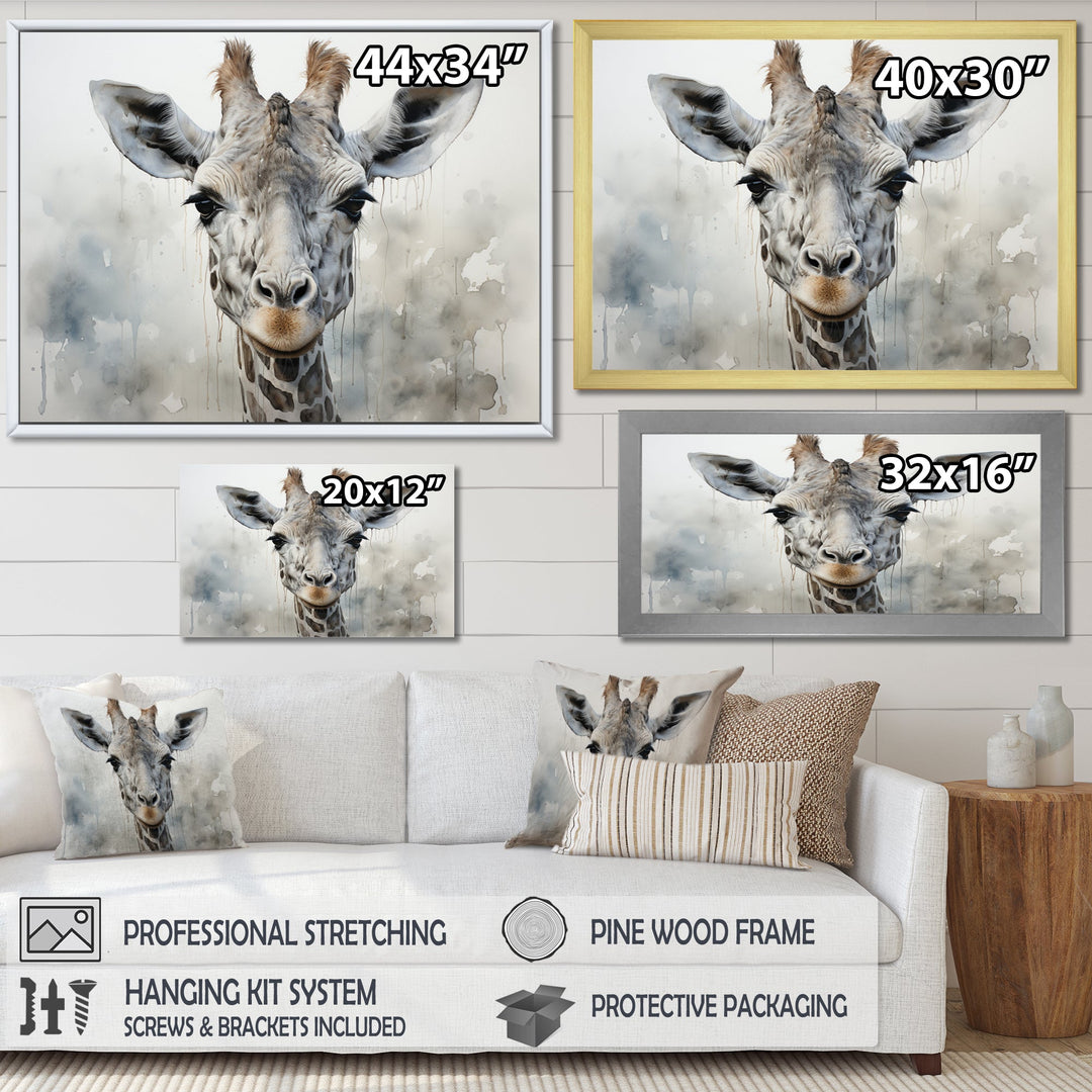 Giraffe Graceful Necks - Giraffe Canvas Wall Art