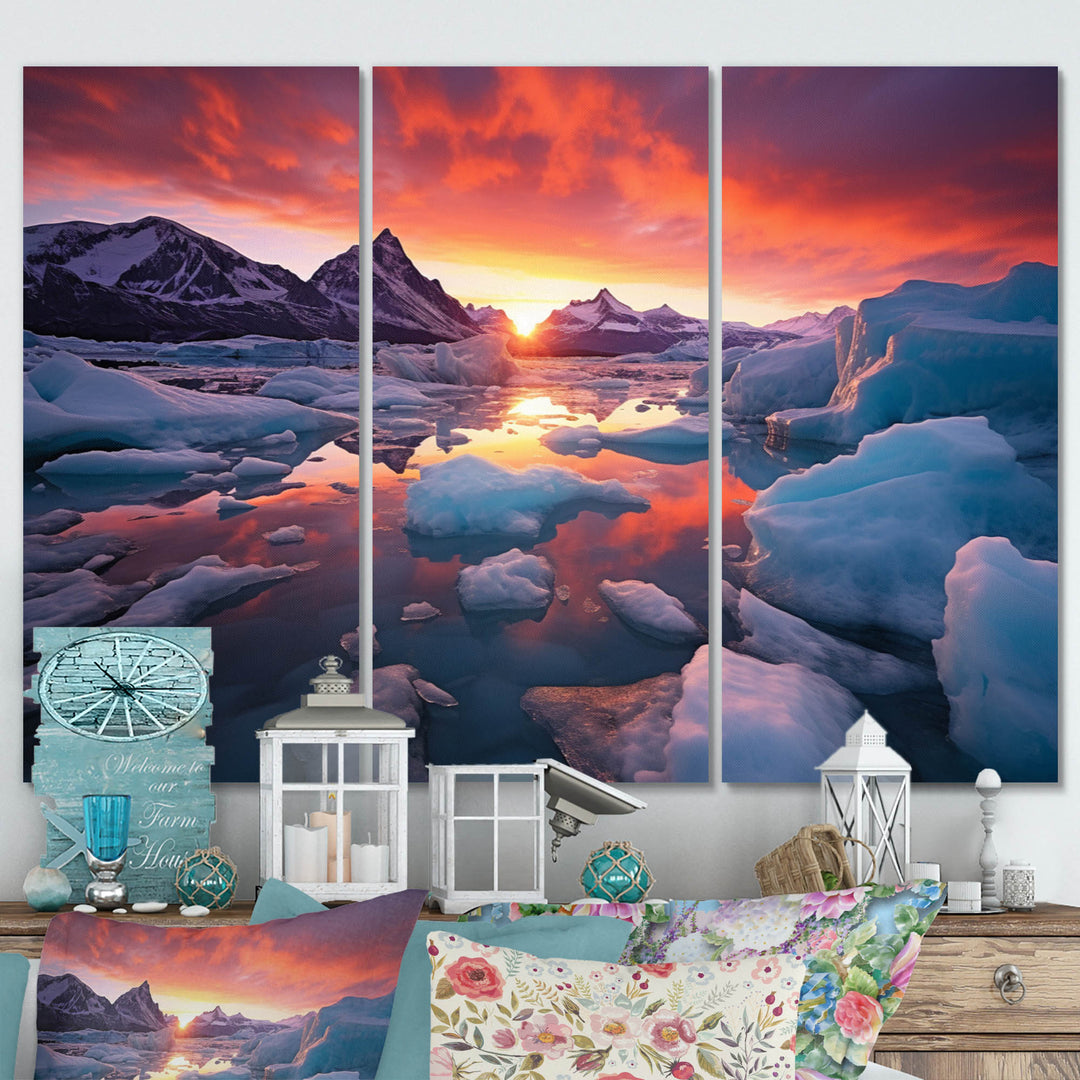 Glacier Landscape Sunset Photography I - Multi-Panels