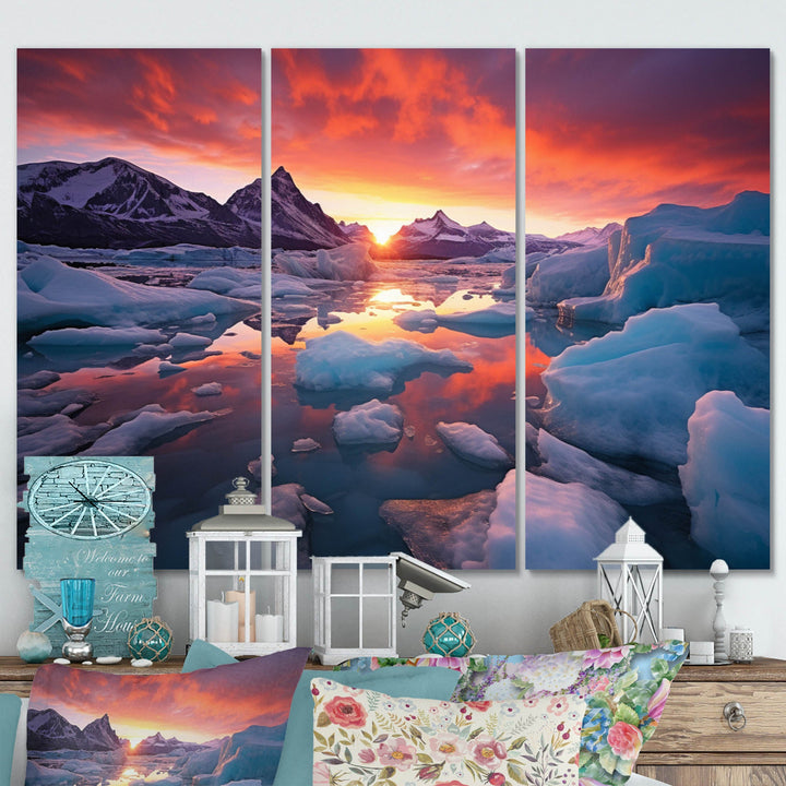 Glacier Landscape Sunset Photography I - Multi-Panels