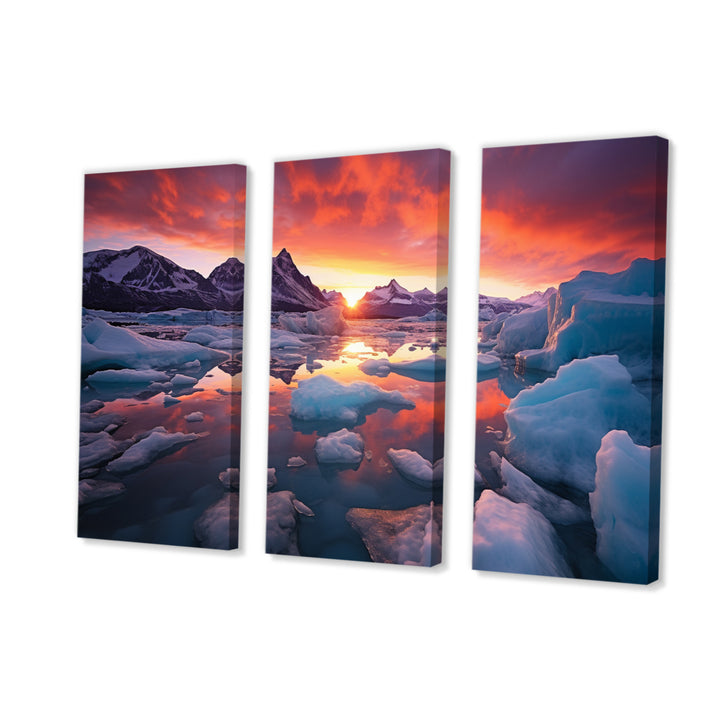 Glacier Landscape Sunset Photography I - Multi-Panels