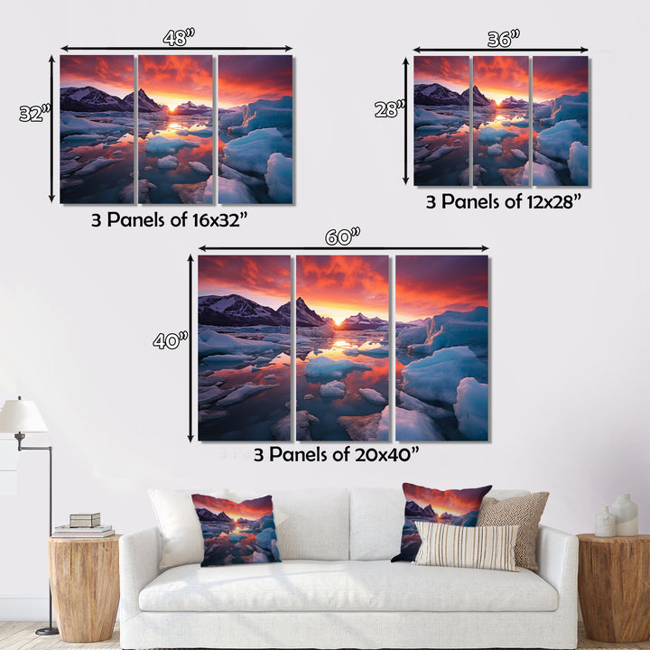 Glacier Landscape Sunset Photography I - Multi-Panels