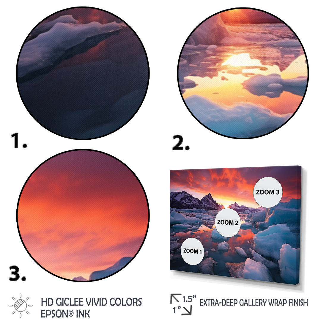 Glacier Landscape Sunset Photography I - Multi-Panels