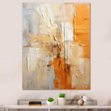 Glam Orange Beige Collage IV - Fashion Canvas Wall Art