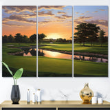 Golf Dawn On The Put II - Multi-Panels