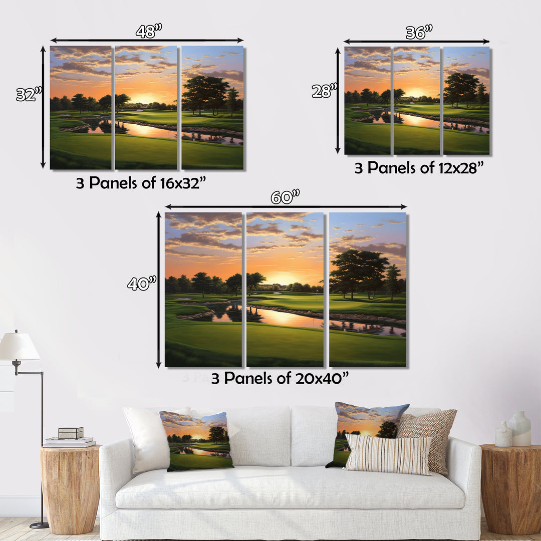 Golf Dawn On The Put II - Multi-Panels