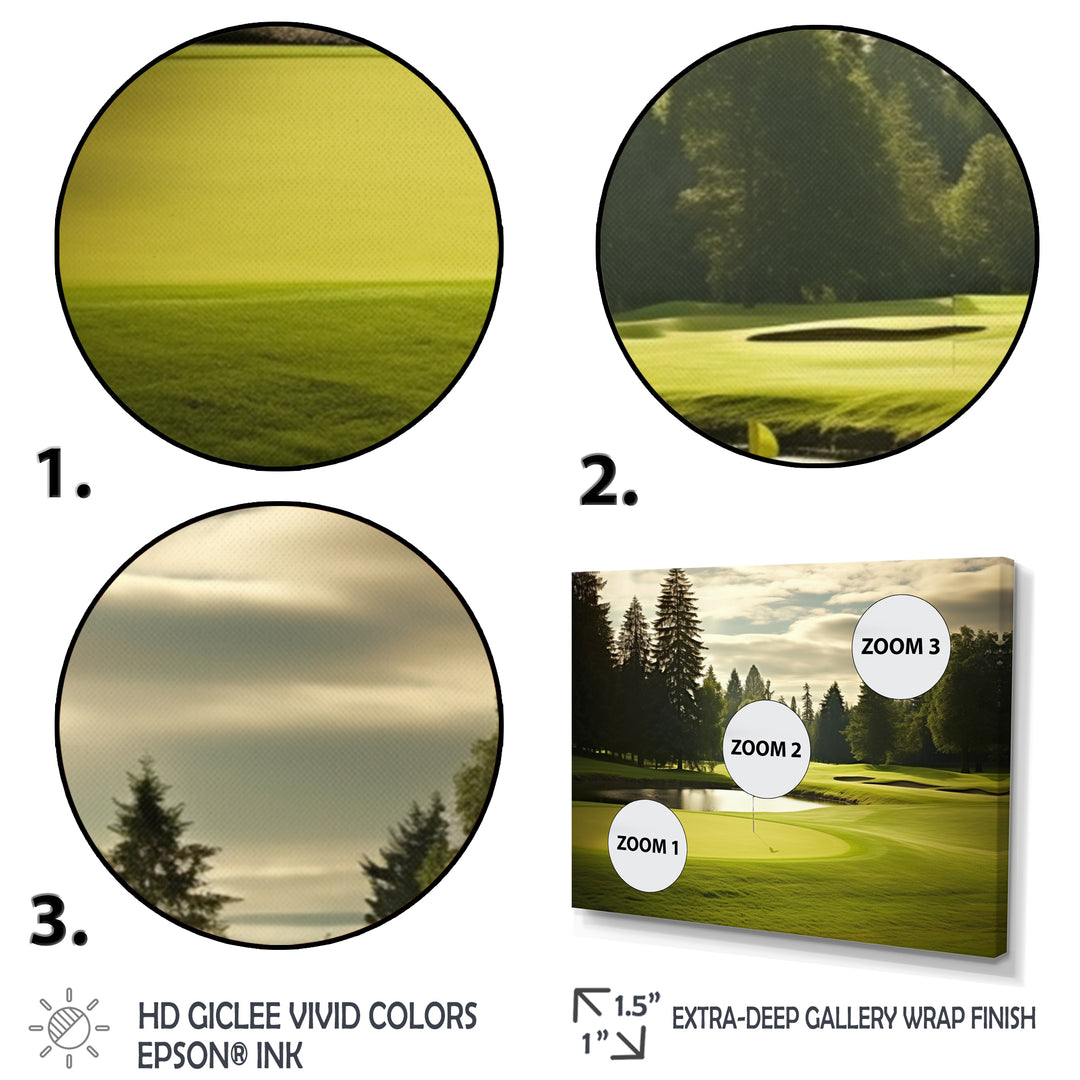 Golf Fairway Serenity - Golf Canvas Wall Art