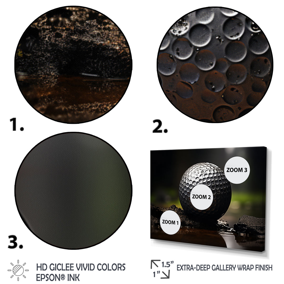 Golfers Focus - Golf Canvas Wall Art