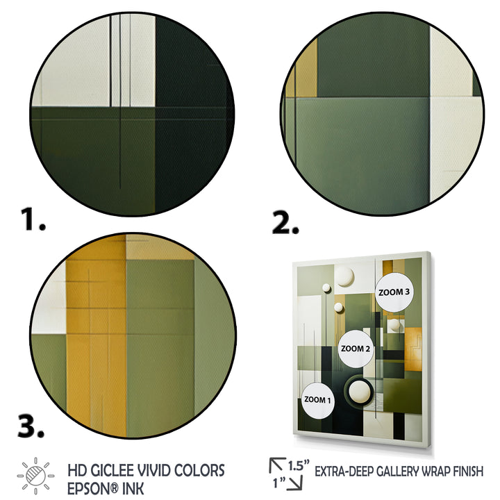Golf Harmonious Collage I - Golf Canvas Wall Art