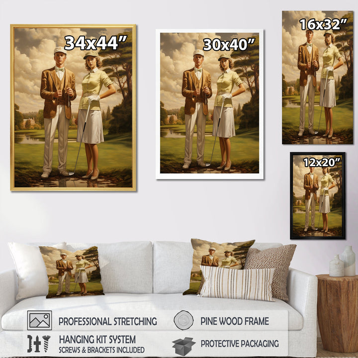 Vintage Timeless Golf - Golf Canvas Wall Art