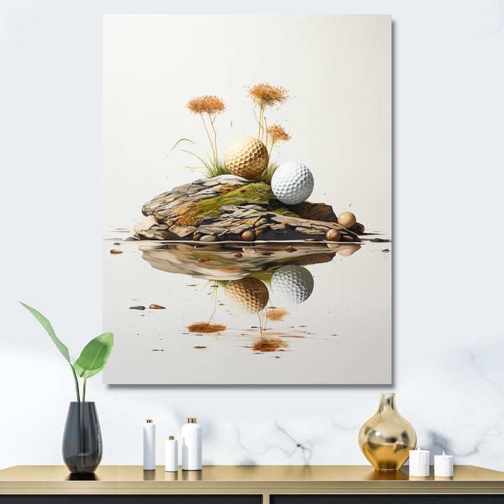 Minimalism Golf Tees I - Golf Canvas Wall Art