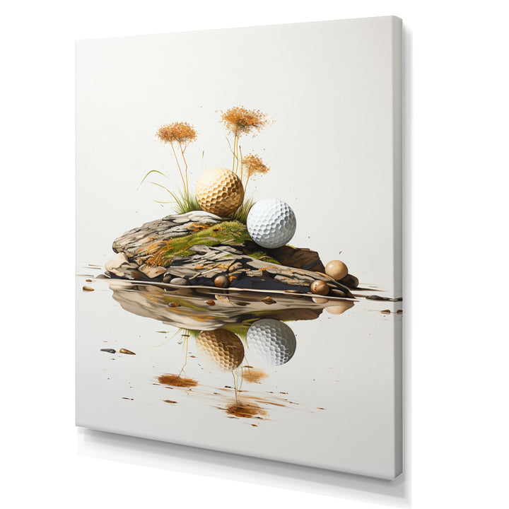 Minimalism Golf Tees I - Golf Canvas Wall Art