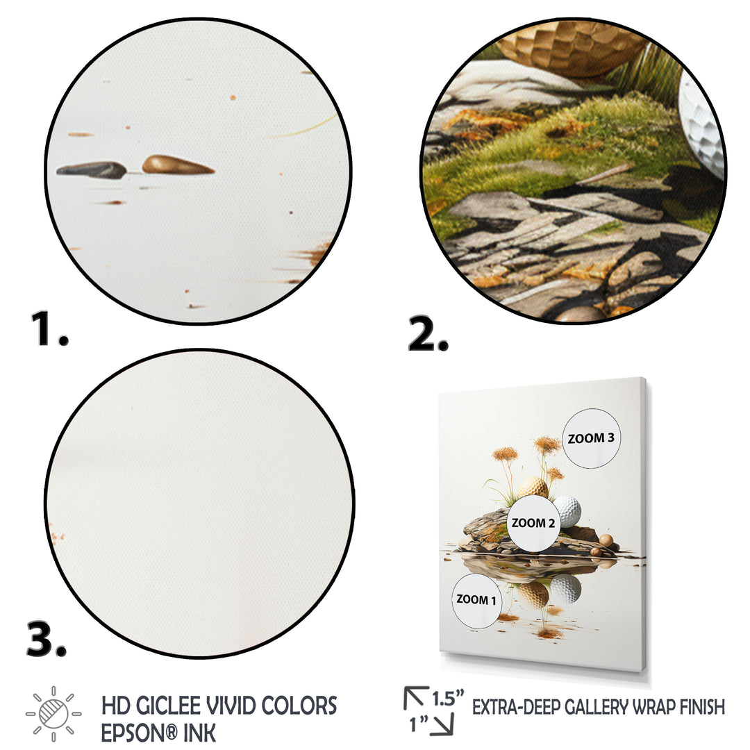 Minimalism Golf Tees I - Golf Canvas Wall Art