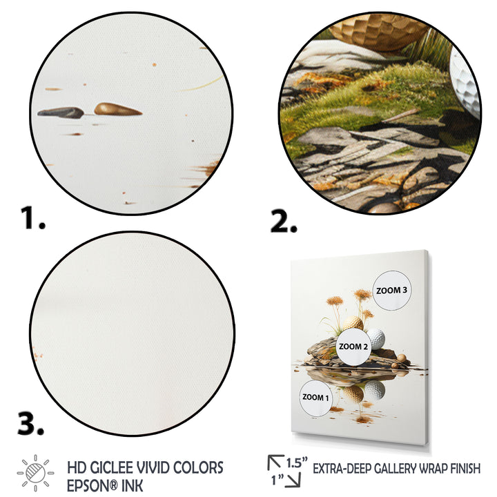 Minimalism Golf Tees I - Golf Canvas Wall Art