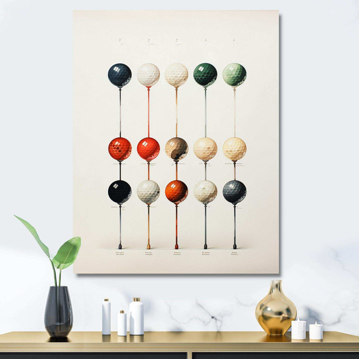 Minimalism Golf Tees IV - Sports Canvas Wall Art