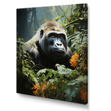 Gorilla In Jungle - Gorilla Living Room Wall Art