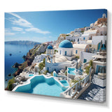 Greece Santorini Dreams I - Landscapes Canvas Wall Art