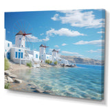 Greece Serenity In Mykonos - Landscapes Canvas Wall Art