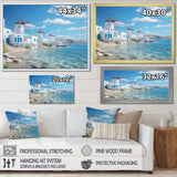 Greece Serenity In Mykonos - Landscapes Canvas Wall Art