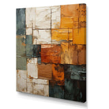 Hardedge Art Earthy Euphony I - Abstract Canvas Wall Art