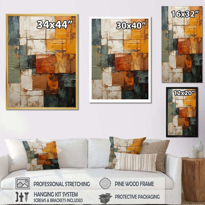 Yellow Old Carriage Cart Melody - Old American Cart Canvas Wall Art