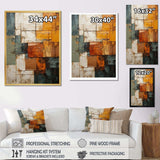 Hardedge Art Earthy Euphony I - Abstract Canvas Wall Art