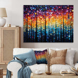 Hardedge Art Sublime Tree Symmetry II - Abstract Canvas Wall Art