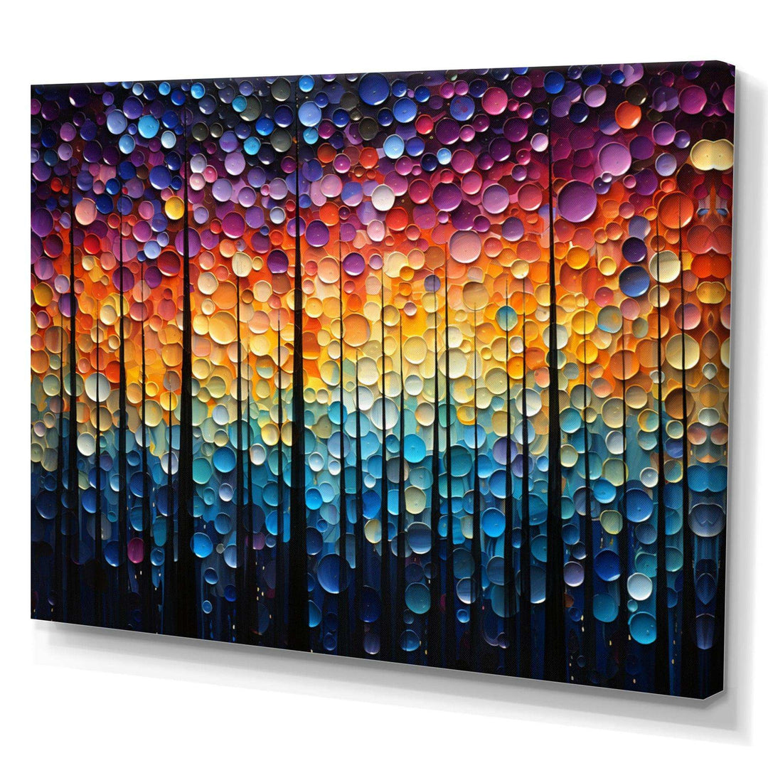 Hardedge Art Sublime Tree Symmetry II - Abstract Canvas Wall Art