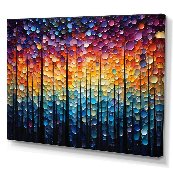 Hardedge Art Sublime Tree Symmetry II - Abstract Canvas Wall Art