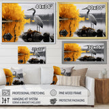 Heron Silent Waters - Heron Bedroom Wall Art