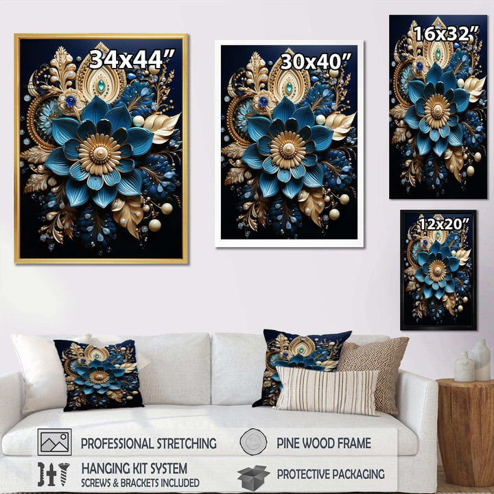 Hinduisim Art Sacred Om - Spiritual Canvas Wall Art