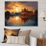 Hinduisim Golden Temple II - Spiritual Canvas Wall Art