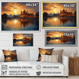 Hinduisim Golden Temple II - Spiritual Canvas Wall Art