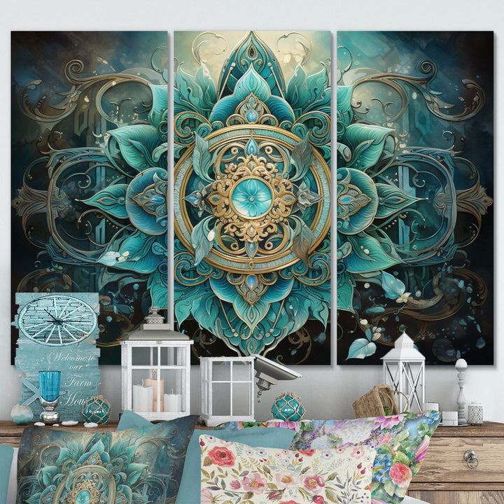 Hinduisim Sacred Om Symbol - Multi-Panels