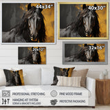 Yellow Horse Bold Elegance - Horse Living Room Wall Art